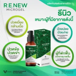 RENEW รีนิว ปวดข้อ ปวดเข่า โรคเก๊าท์ เบาหวาน ออฟฟิศซินโดรม กล้ามเนื้ออักเสบ สะเก็ดเงิน
