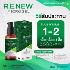 RENEW รีนิว ปวดข้อ ปวดเข่า โรคเก๊าท์ เบาหวาน ออฟฟิศซินโดรม กล้ามเนื้ออักเสบ สะเก็ดเงิน