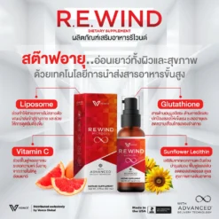 REWIND กลูต้าไธโอน บำรุงปอด บำรุงตับ ภูมิคุ้มกัน สะเก็ดเงิน มะเร็ง VONCE